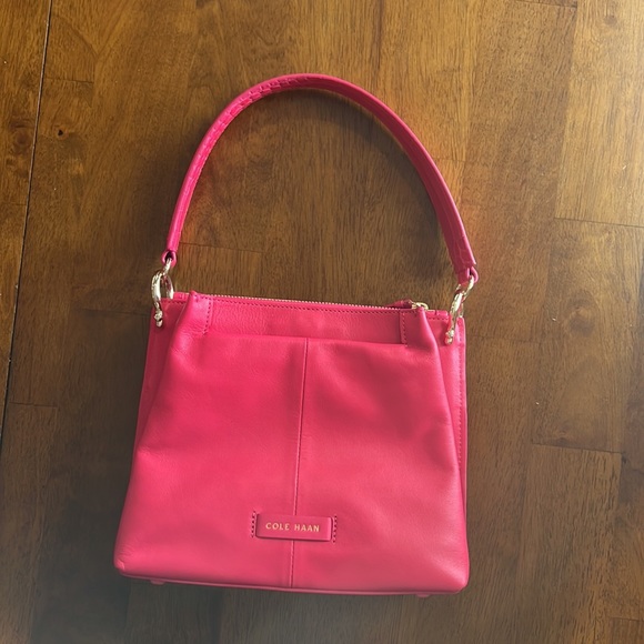 Cole Haan Small Natural Leather Crossbody Bag Azalea 🌺 - Picture 2 of 6